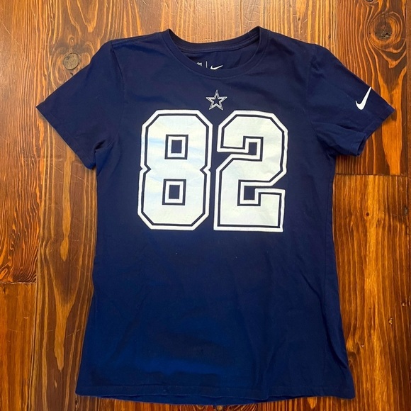 NIKE Dallas Cowboys NFL Jason Witten Navy Blue T-Shirt #82 Football - Picture 2 of 4